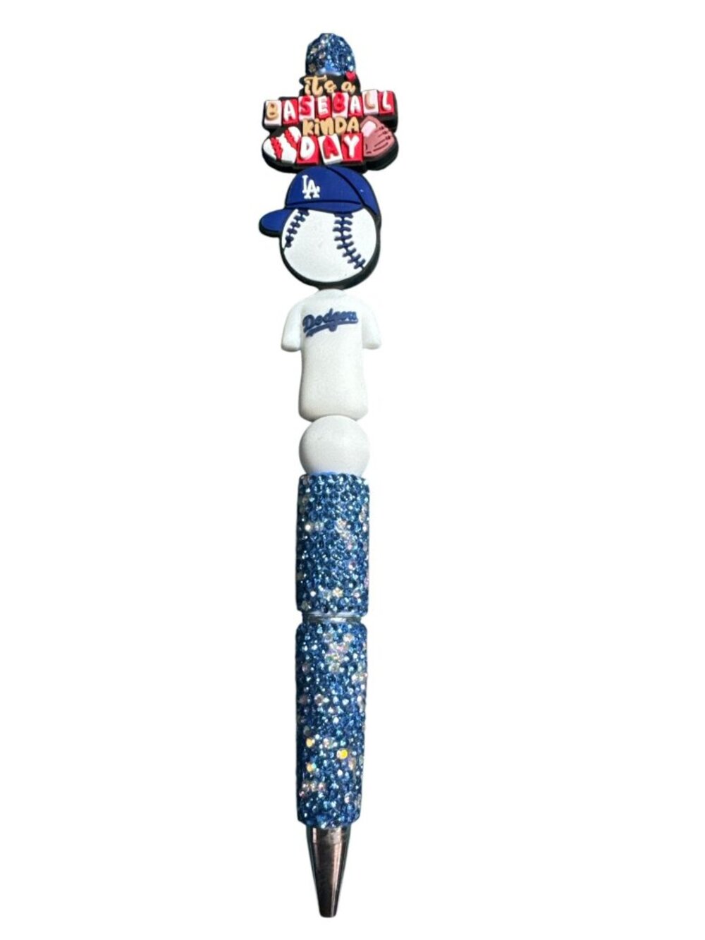 Its A Baseball Kinda Day LA Dodgers-Themed Glitter Pen